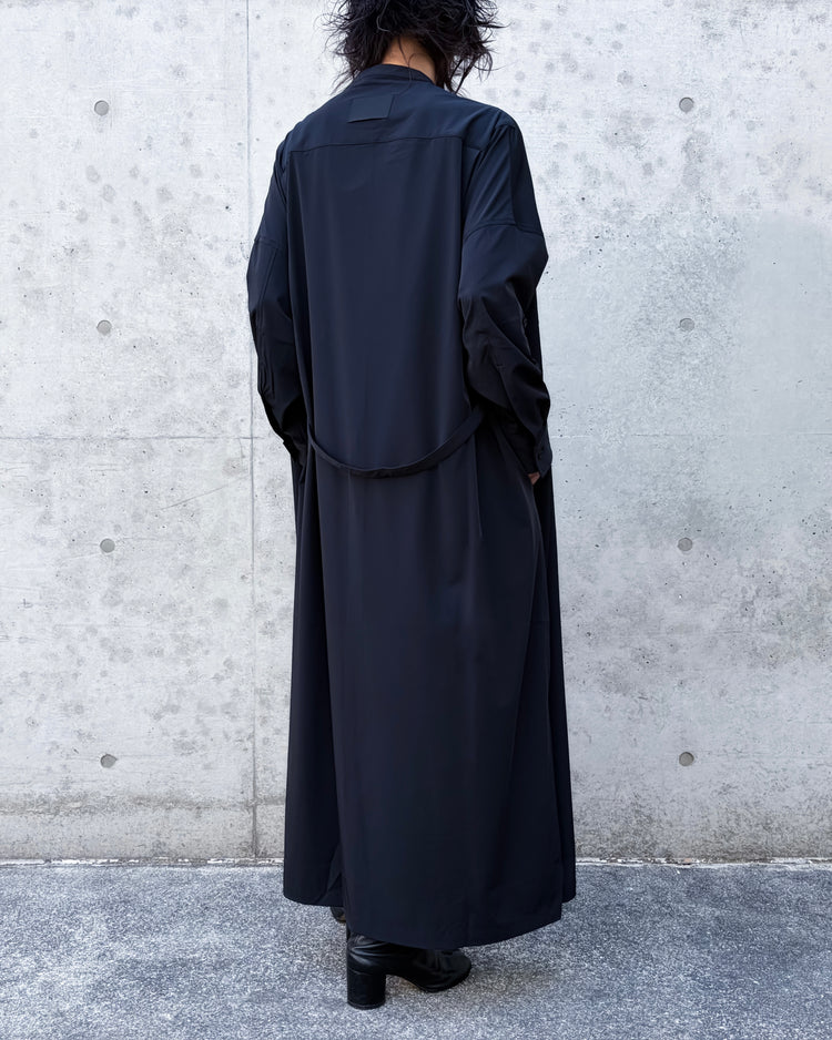 COGTHEBIGSMOKE / NELL DRESS - LUX TWILL STRETCH / BLACK