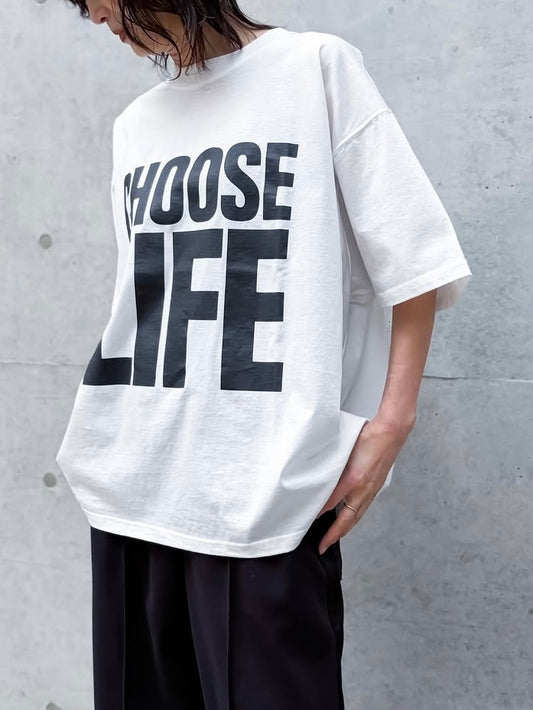 KATHARINE HAMNETT / SLOGAN BIG TEE / WHITE / TKH-T01
