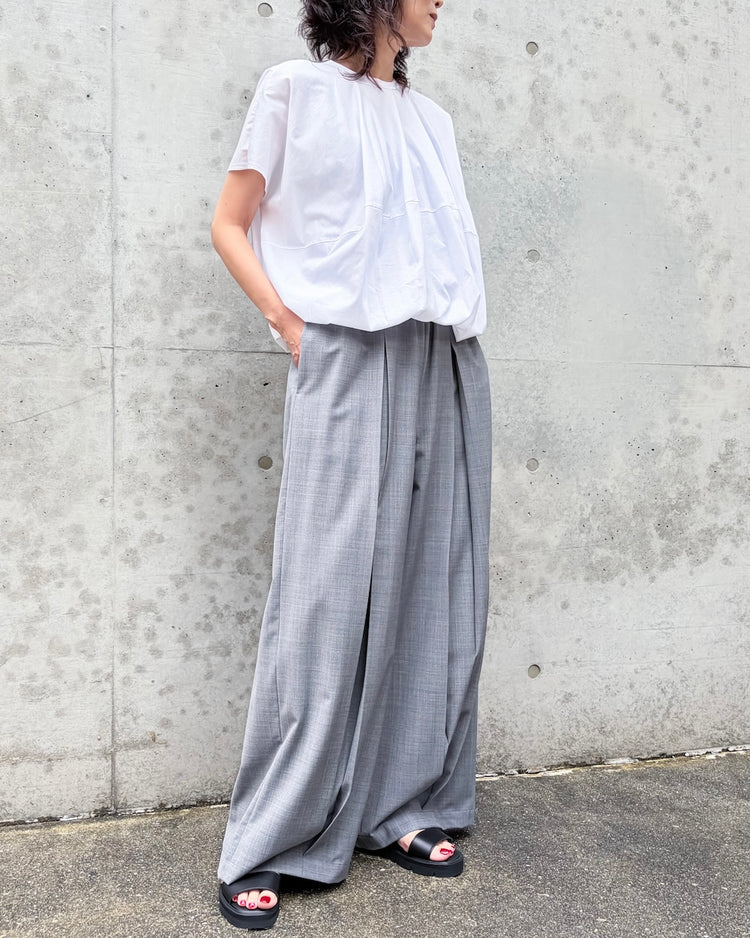 ENFÖLD / BALL PULLOVER / WHITE / 300JA780-0091