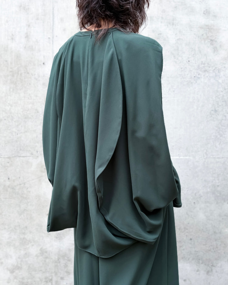 ENFÖLD / EGG DRAPE PULLOVER / D.GREEN / 300JA730-0821