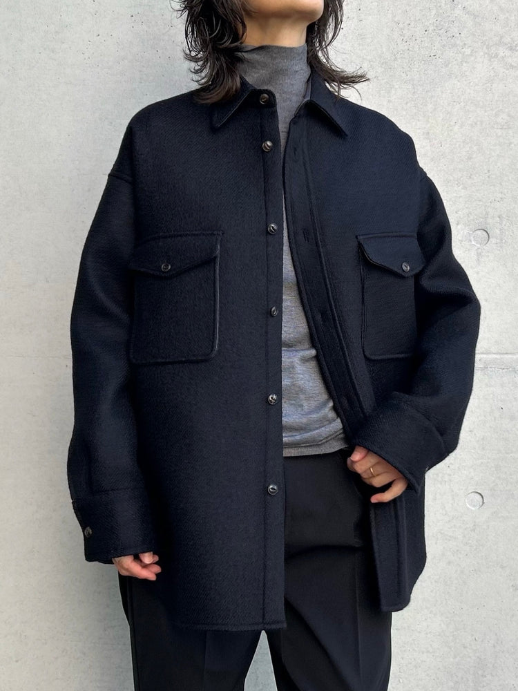 MADISONBLUE / CPO JK WOOL / NAVY / MB254-1011