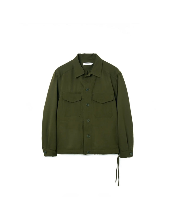 nonnative / OFFICER SHIRT JACKET WOOL TWILL / OLIVE / NN-SJ4901