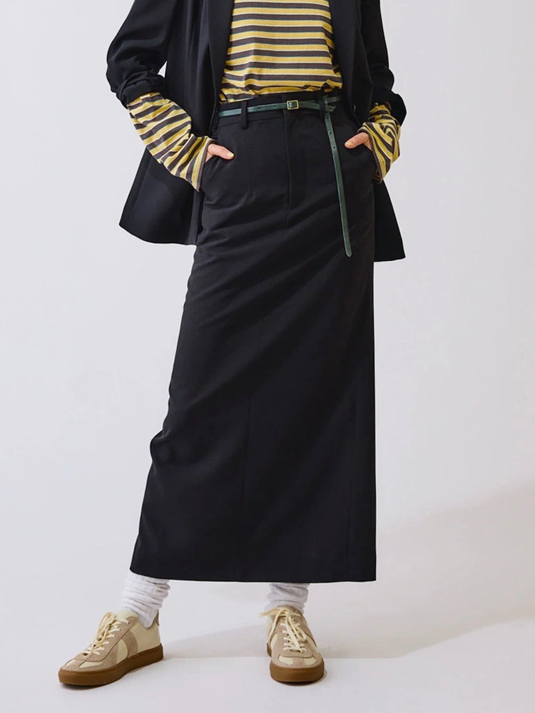 THE SHINZONE / CHRYSLER SKIRT / BLACK / 24SMSSK02