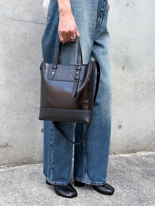 Maison Margiela / ドローストリング バッグ バーティカル ミニ / black / SB1WG0081P8830