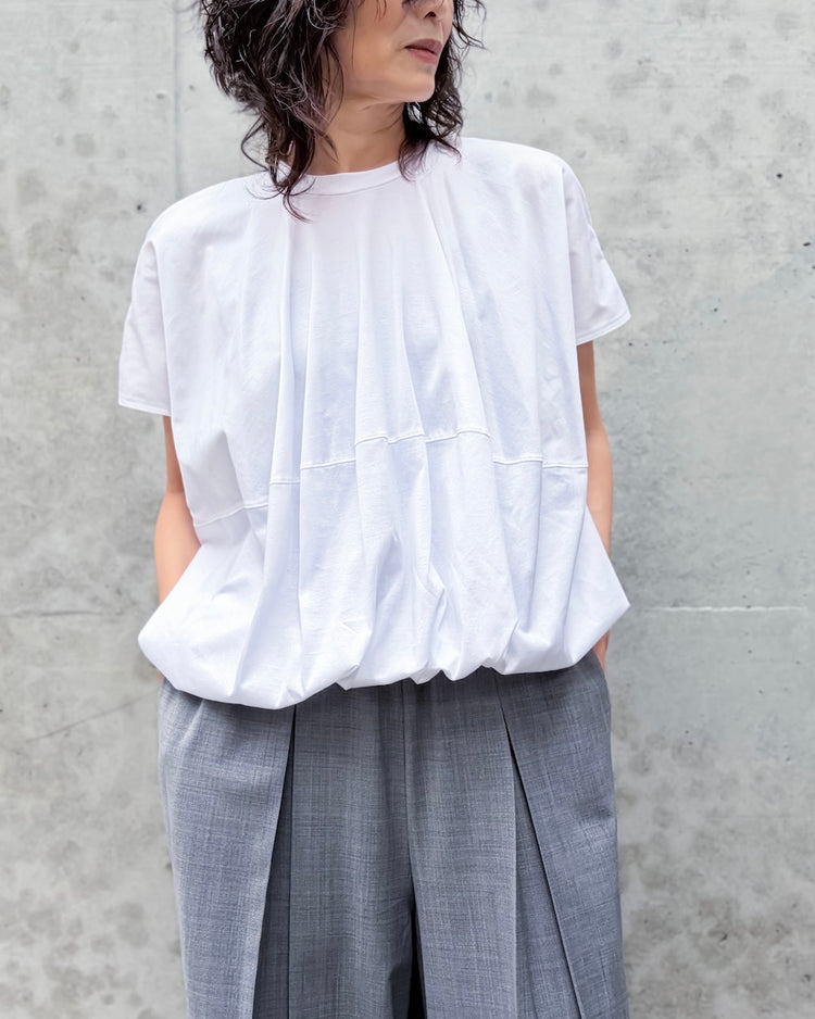 ENFÖLD / BALL PULLOVER / WHITE / 300JA780-0091