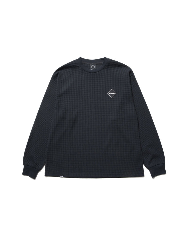 F.C.Real Bristol / TECH WAFFLE LOUNGE L/S TOP / BLACK / FCRB-262081