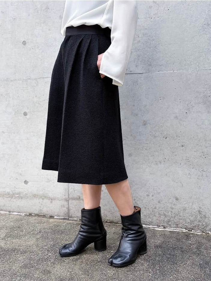 BLAMINK / ツイードバミューダパンツ / BLACK / 79142000023