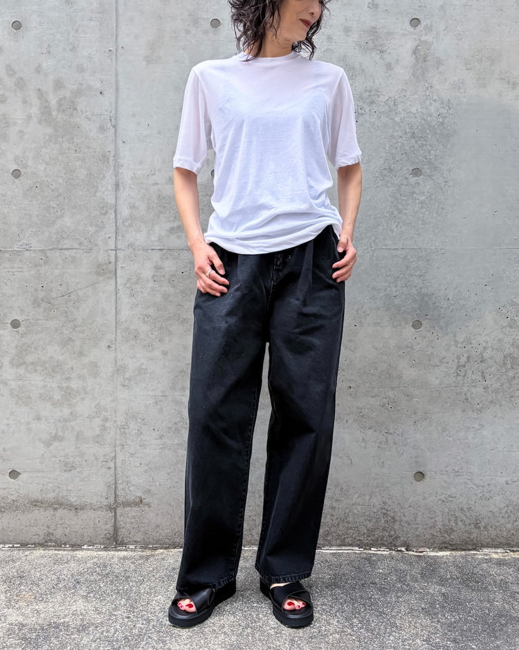 CINOH / SHEF/COMPACT T-SHIRT / WHITE / E40-042