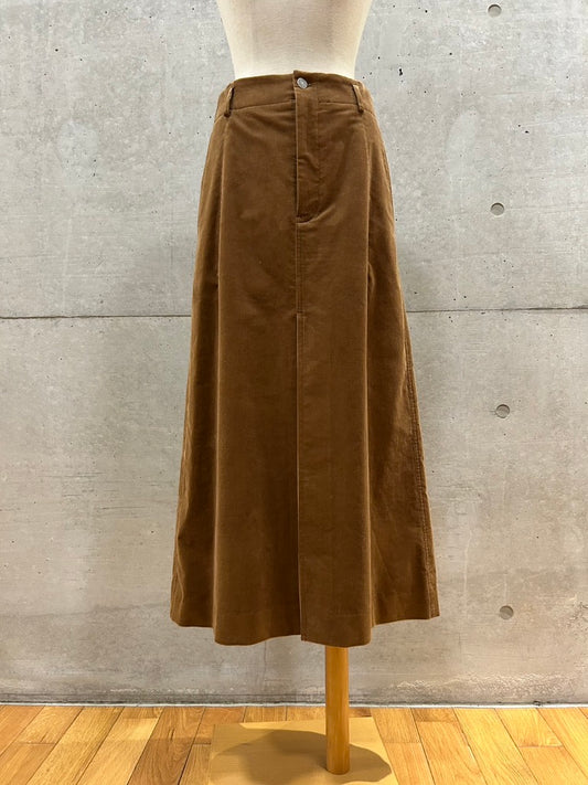 BLAMINK / コーデュロイバックポケットスカート / MD.BROWN / 79242990453