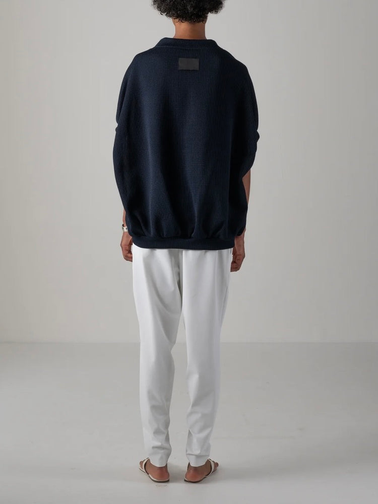 COGTHEBIGSMOKE / NEELA PUFF SLEEVE CARDIGAN / NAVY