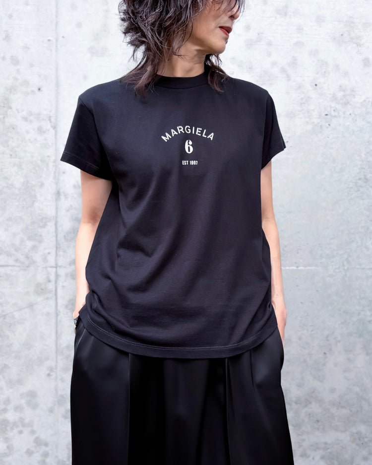 MM⑥ Maison Margiela / Signature jersey t-shirt / BLACK / S62GD0216M20048