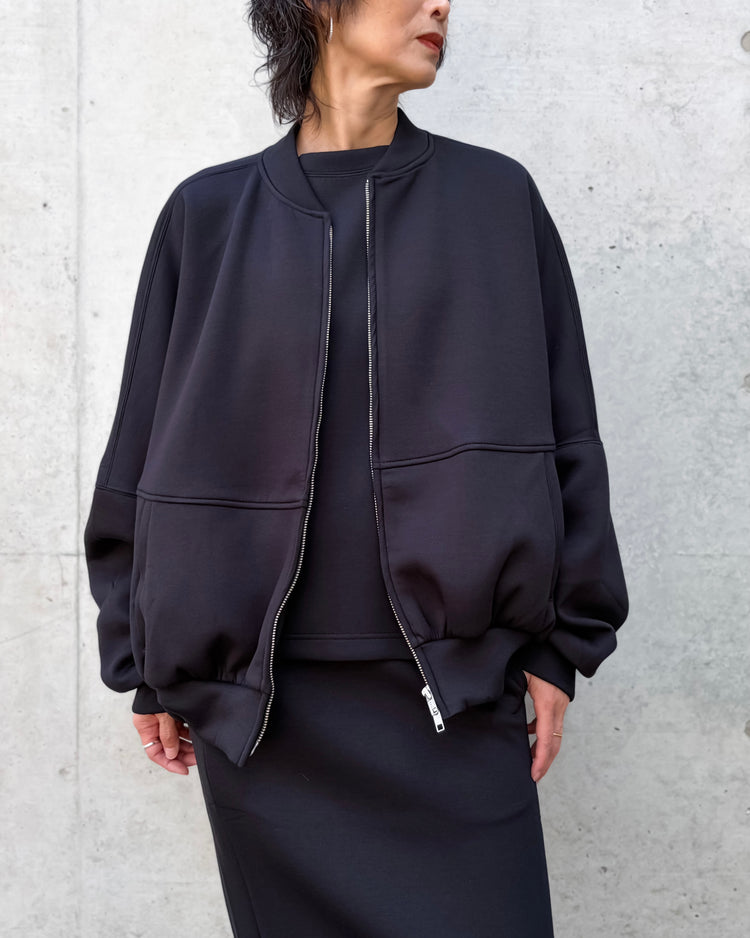 COGTHEBIGSMOKE / OLLIE ZIP UP BZ / BLACK
