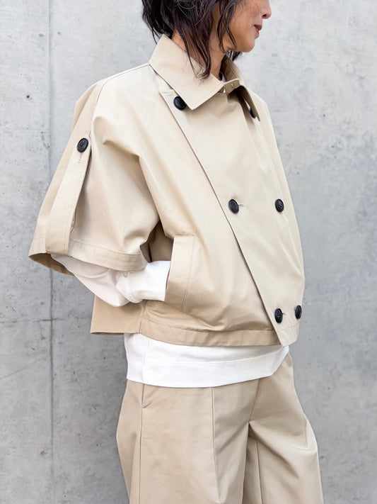 mtmodelist / ショートトレンチジャケット / SAND BEIGE / MG-J08-103