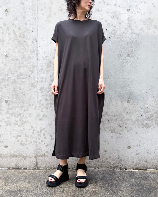 ADAWAS / DRY COTTON JERSEY DRESS / GRAY / ADWS-507-27