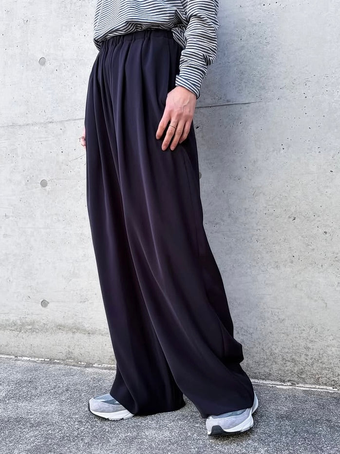 ENFÖLD / TAPERED WIDE PANTS / D.NAVY/ 300JS231-0111