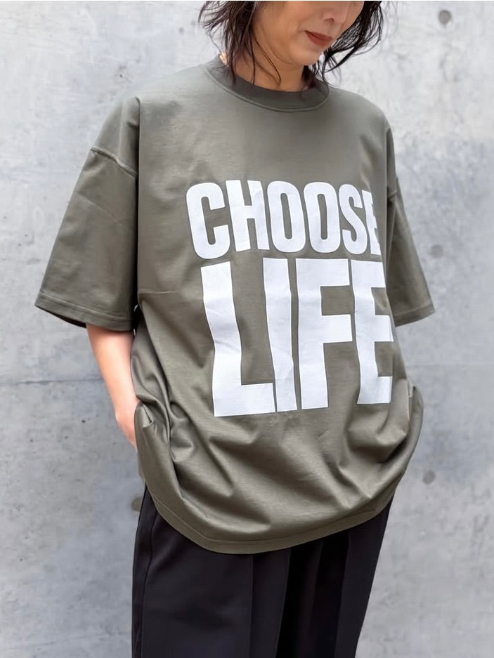KATHARINE HAMNETT / SLOGAN BIG TEE / ARMY / TKH-T01