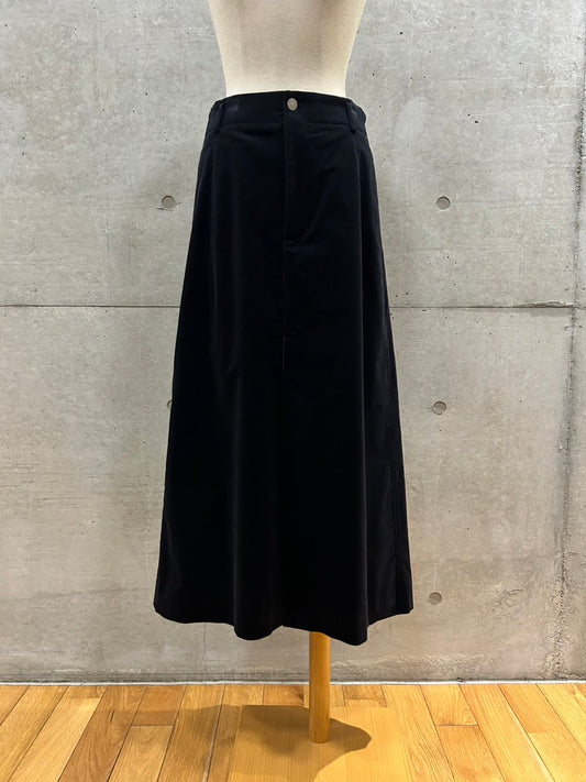 BLAMINK / コーデュロイバックポケットスカート / BLACK / 79242990453