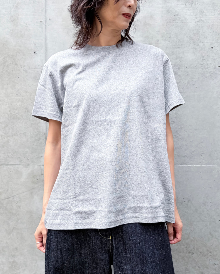 STUDIO NICHOLSON / MARINE T-SHIRT / GRAY MARL / SNW1619