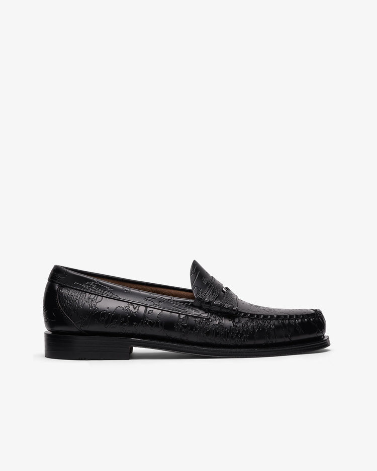 DSM / G.H. Bass Camo Larson Penny Loafer / Black / DSM02SH12