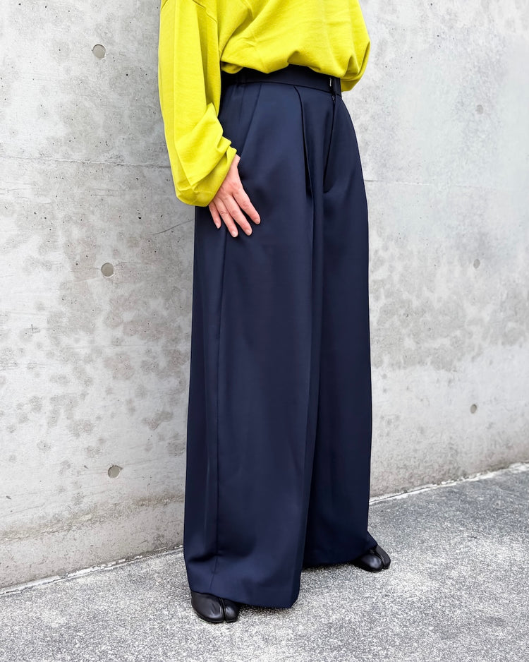 ENFÖLD / SEMI EASY CP FIG PANTS / Dark Navy / 300JA731-1501