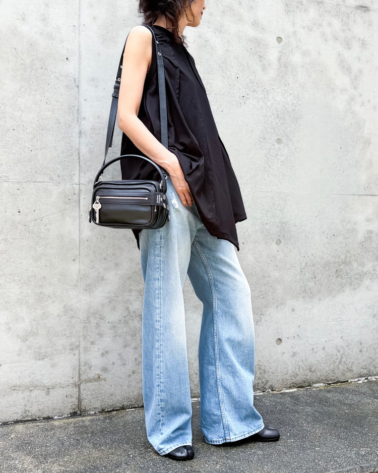 ENFÖLD / UMBRELLA TANK-TOP / BLACK / 300JA980-0181