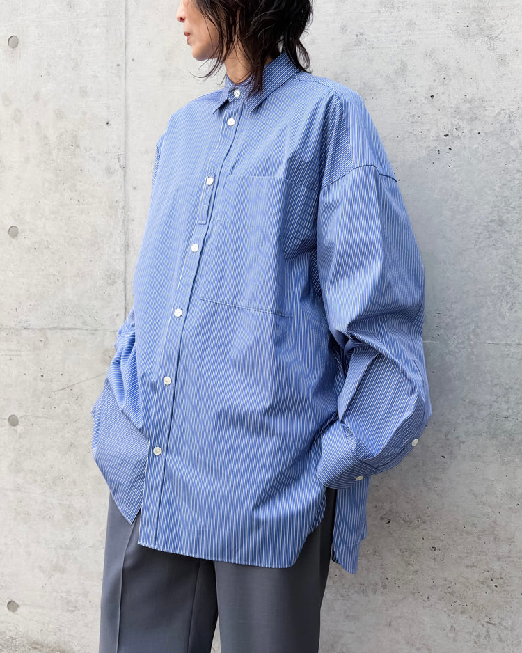 någonstans / over basic shirt / SKY / 470JS130-0761