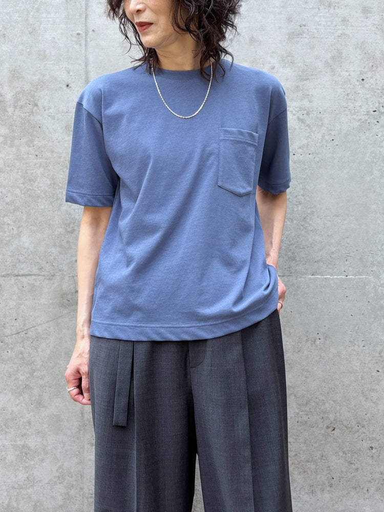 SLOANE / コットンツイル編み ポケットTシャツ / BLUE / SL10S-T1144