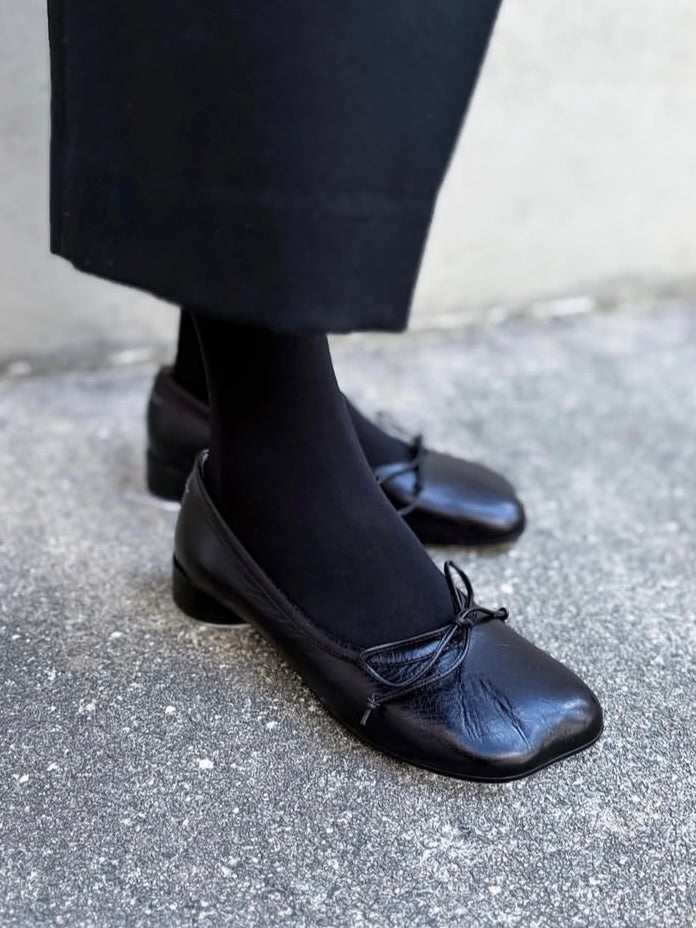 MM⑥ Maison Margiela / Anatomic Numbering Ballet Shoes / black / S59WZ0092P7561