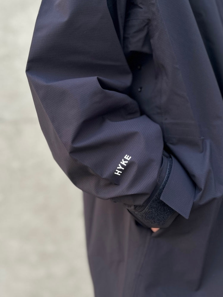 HYKE / PERTEX® DESERT STORM COAT / BLACK / 17571