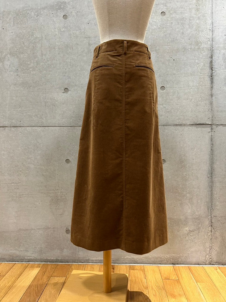 BLAMINK / コーデュロイバックポケットスカート / MD.BROWN / 79242990453