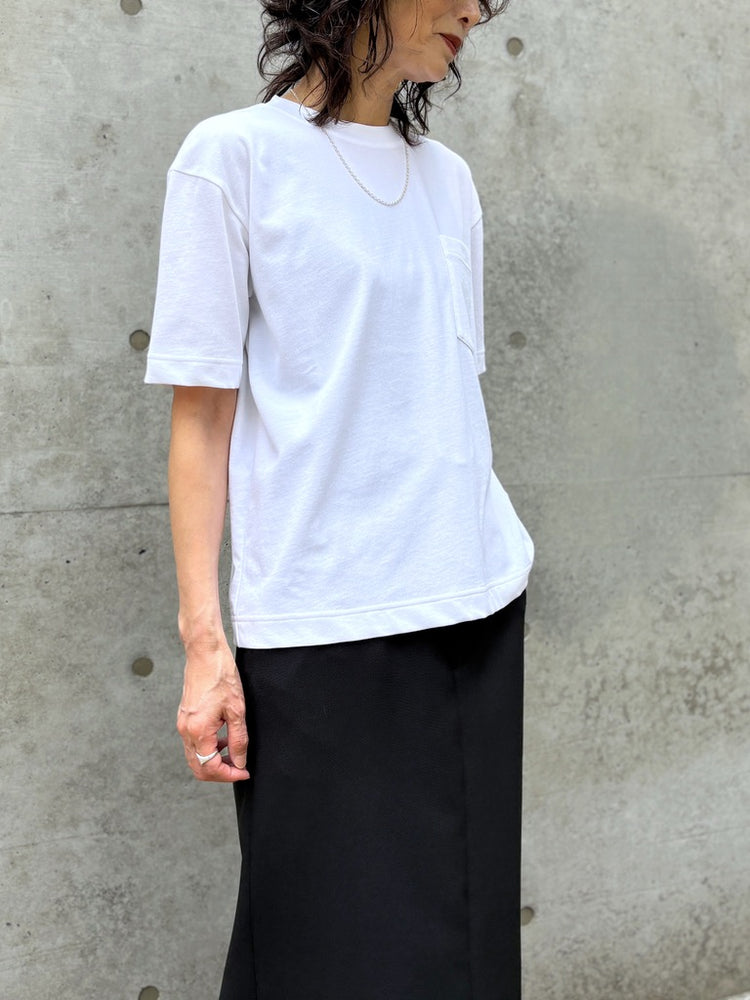 SLOANE / コットンツイル編み ポケットTシャツ / WHITE / SL10S-T1144