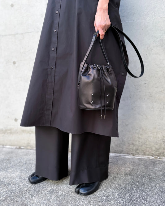 Maison Margiela / ドローストリング ポーチ / black / SB2ZH0003P8832