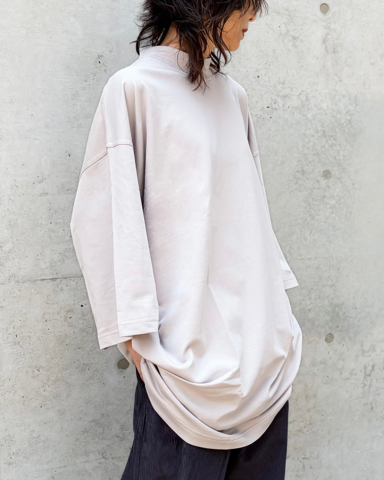SOFIE D'HOORE / OVER SIZED T-SHIRT C-NECK SHORT SLEEVES / POWDER / TICKG-JFLIT