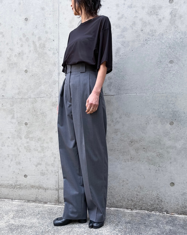 08sircus / Sheer cotton over tee / Black / S26SS-CS01