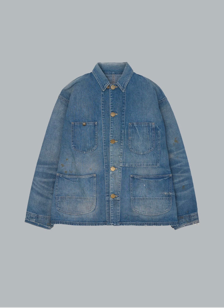 New Manual / #024 LE CHORE JACKET VINTAGE-WASHED / INDIGO / 2026SSJK-YY-0012