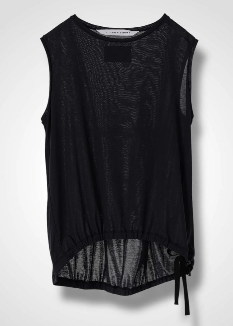 COGTHEBIGSMOKE / NELLY SLEEVELESS TOP / BLACK