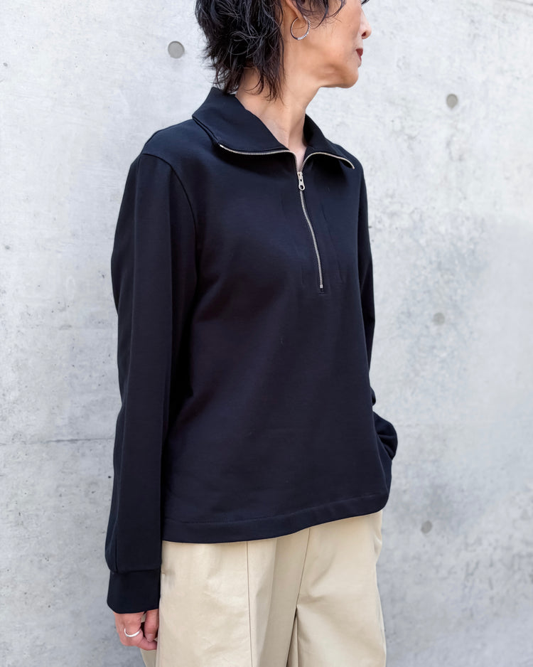 mtmodelist / ハーフZIP TOPS ハーフZIP / BLACK / MH-T04-102