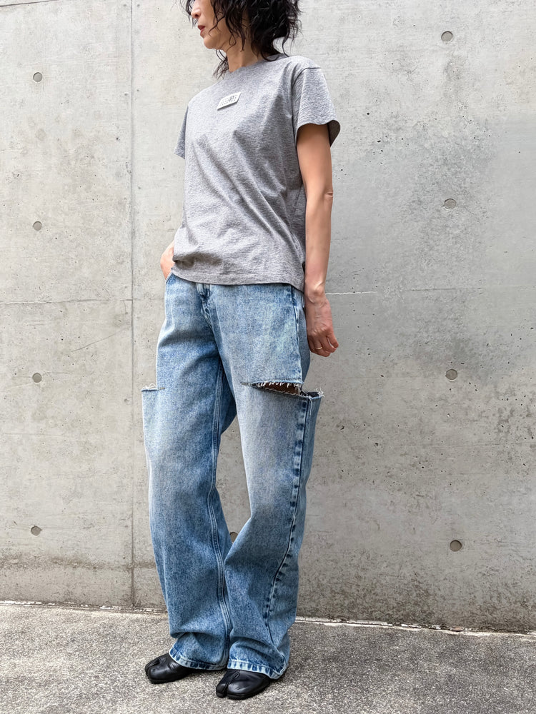 MM⑥ Maison Margiela / Numericコットン Tシャツ / GRAY / S52GC0327M27170