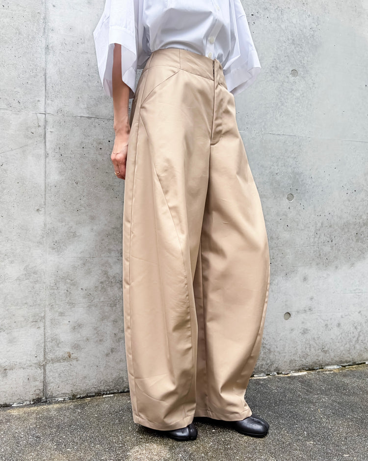 någonstans / oval wide pants / Sand / 470JA831-0081