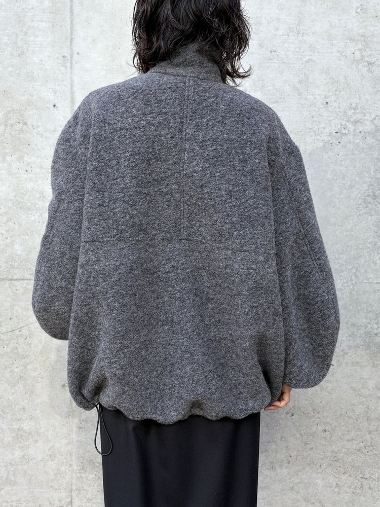 CLANE / SLIVER HALF ZIP TOPS / GRAY / 19105-1422