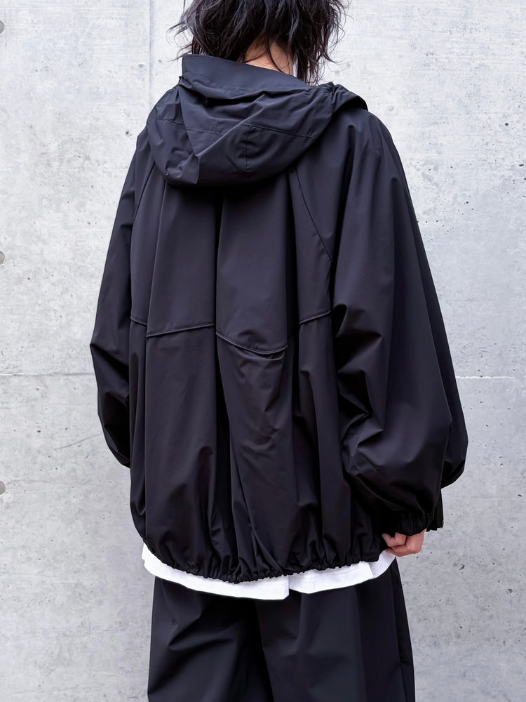 någonstans / hoodie balloon blouson / black / 470JS130-0371