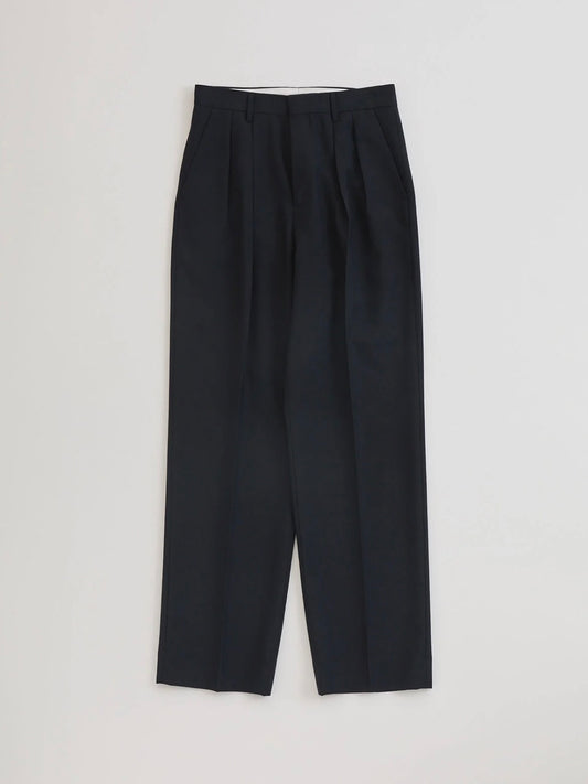 THE SHINZONE / TWO TUCK TROUSERS / NAVY/ 26SMSPA02