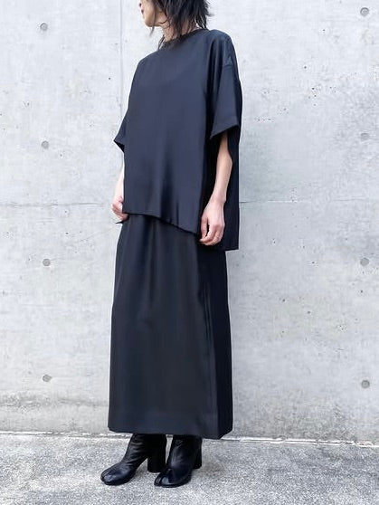 BLAMINK / インティメイト シルク ショートスリーブ / BLACK / 7939-230-0004