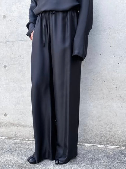 BLAMINK / インティメイト シルクドロストパンツ / BLACK / 7939-230-0012