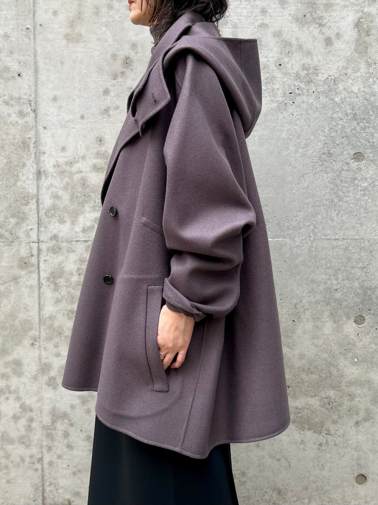 VACHEMENT / ダブルメルトン ショートトレンチ / BROWN / VL-16-208