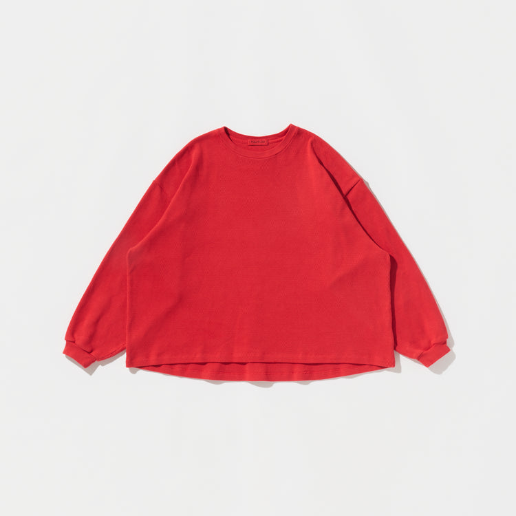 POLYPLOID / OVERSIZE LONGSLEEVE C / RED / C-7-001-061