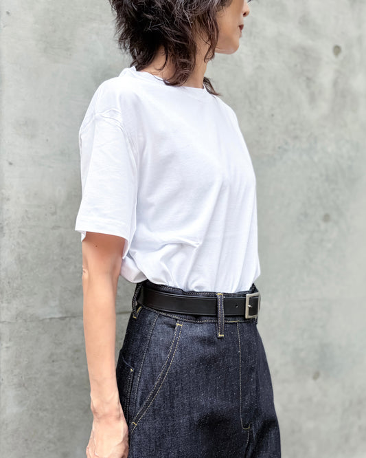 STUDIO NICHOLSON / MARINE T-SHIRT / OPTIC WHITE / SNW1229