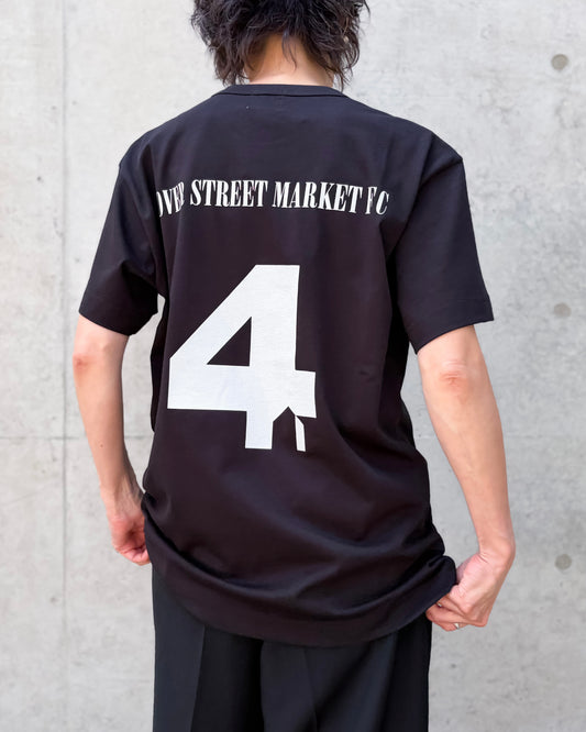 DSM kei ninomiya / FOOTBALL BACKIPRINT SHORTSLEEVE TEE / BLACK / DSM02T026