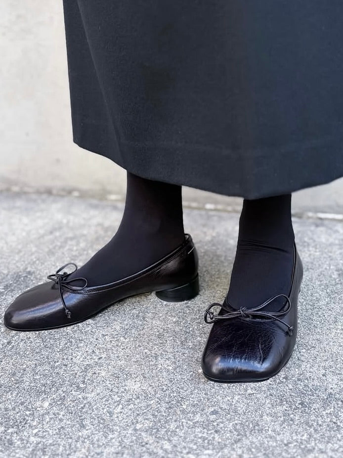 MM⑥ Maison Margiela / Anatomic Numbering Ballet Shoes / black / S59WZ0092P7561