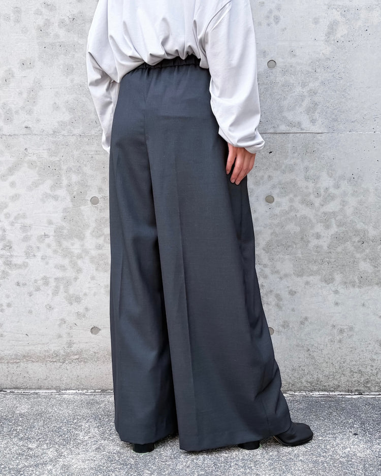 ENFÖLD / SEMI EASY CP FIG PANTS / CharcoalGray / 300JA731-1501